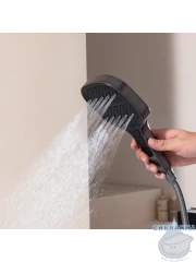 Смеситель для ванны на борт Raglo R02.31.09 с душевым гарнитуром (графит)