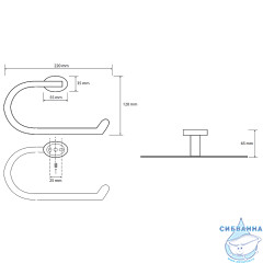 Полотенцедержатель Bemeta Oval 118404061
