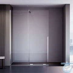 Walk-in Veconi Premium Trento 100 профиль хром, стекло прозрачное PTDW-50CH-100-01-C4