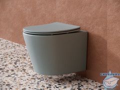 Унитаз подвесной безободковый Ceramicanova Balearica Rimless CN6000MH с сиденьем быстросъемным Soft Close (микролифт)