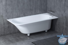 Ванна из искусственного камня Salini Ornella 170x70 (материал S-Sense, белый глянцевый)