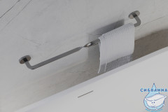 Полотенцедержатель ABBER Tanz AA1C52GM, оружейная сталь