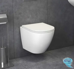 Инсталляция для унитаза Charus City с кнопкой смыва Charus белый, с унитазом Grossman GR-001SQ (с сиденьем Soft Close) (микролифт)
