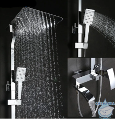 Душевая система Gappo G2407-8 300 1 режим (хром/белый)