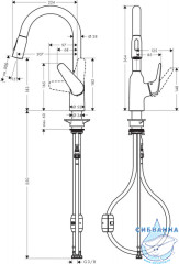 Смеситель для кухни Hansgrohe Focus M42 71801000 (хром)