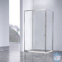 Душевое ограждение Vincea Slim-N 120x100 профиль хром, стекло прозрачное VSR-4SNP1012CL