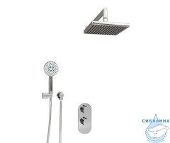 A16028  Встраиваемый комплект для душа с верхней душевой насадкой и лейкой A16028 T