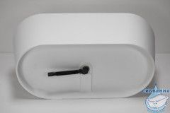 Ванна из искусственного камня ABBER Stein 170x80 AS9605 белая матовая