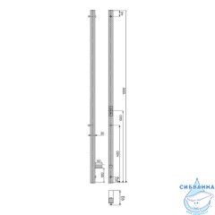 Полотенцесушитель электрический Toni Arti Siena pulsante 1П 30x1200 хром