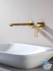 Смеситель для раковины встраиваемый Raglo R07.11.03 (сатин золотой)