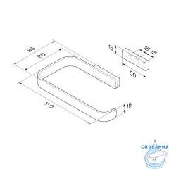 Держатель для туалетной бумаги Am.Pm Func A8F34122