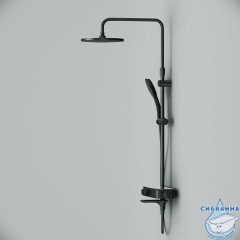 Душевая система AM.PM Inspire V2.0 F0750A522 1 режим (черный матовый)