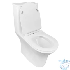 Унитаз напольный безободковый Azario Fretta Round с бачком и сиденьем Soft Close (микролифт) AZ-7121