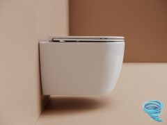 Унитаз подвесной безободковый Ceramicanova Noe CN4011T с сиденьем быстросъемным Soft Close (микролифт)