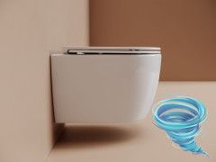 Унитаз подвесной безободковый Ceramicanova Noe CN4011T с сиденьем быстросъемным Soft Close (микролифт)