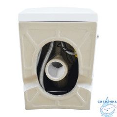 Унитаз приставной импульсный Abber Bequem AC1115P с сиденьем Soft Close (микролифт) (белый)