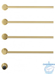 Полотенцесушитель электрический  Wonzon&Woghand Hamburg 47х72 WW-AL314-BG (с возможностью скрытого подключения, подключение универсальное) (брашированное золото)