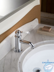 Смеситель для раковины Timo Arisa 5361/00F (без донного клапана) (хром/белый)