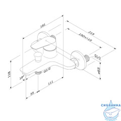  Смеситель для ванны Am.Pm Joy F85E10000 (хром)