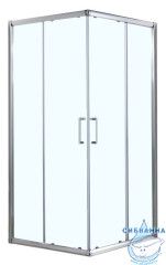 Душевое ограждение Azario Greenwood 100x100 профиль серебро, стекло прозрачное AZ-NNE1142 1000 (без поддона)