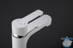 Смеситель для раковины Gappo G1002-8 (без донного клапана) (белый)