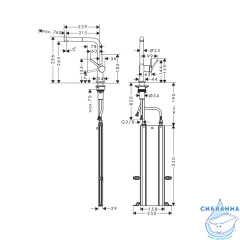 Смеситель для кухни Hansgrohe Talis M54 Sbox 72809800 (сталь)