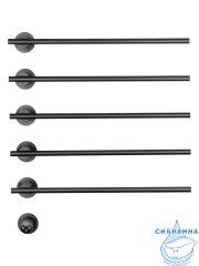 Полотенцесушитель электрический  Wonzon&Woghand Dortmund 58х77 WW-A365-GM (с возможностью скрытого подключения, подключение универсальное) (графит)