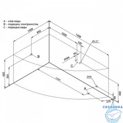 Акриловая ванна Aquanet Mayorca 150x100 L с каркасом