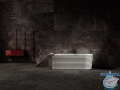 Ванна из искусственного камня ABBER Stein 170x80 AS9651 L