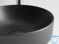  Раковина на столешницу 36 см Ceramicanova Element CN6007 (черный матовый)