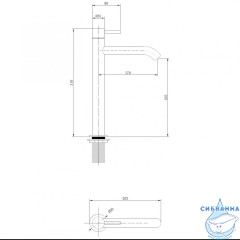  Смеситель для раковины ABBER Wasser Kreis AF8111 (без донного клапана) (хром)