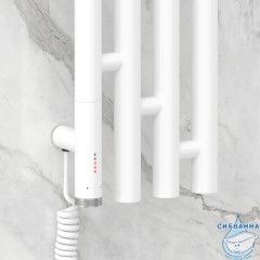 Полотенцесушитель электрический Сунержа Кантата 150 (с возможностью скрытого подключения слева) (белый)