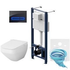Инсталляция AM.PM с кнопкой смыва в комплекте с унитазом AM.PM Inspire V2 FlashClean c сиденьем Soft close (микролифт) IIS450A38.CCC50A