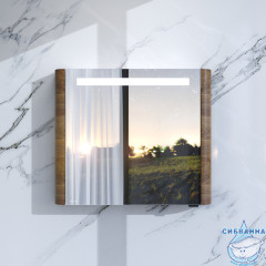 Зеркало-шкаф AM.PM Sensation 80 R орех