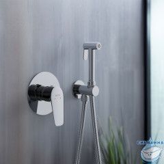 Встраиваемый смеситель с гигиеническим душем Aquatek Бетта AQ1119CR (хром )