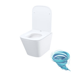 Унитаз подвесной безободковый со смывом торнадо Iddis Bild BIQRNSEi25 с сиденьем Soft Close (микролифт)