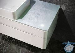 Тумба под раковину Jorno Shine 90 см Shi.01.90/P/W белый глянцевый