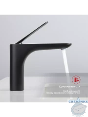 Смеситель для раковины Raglo R21.10.06 (черный матовый)