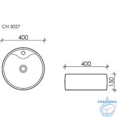  Раковина на столешницу 40 см Ceramicanova Element CN5027