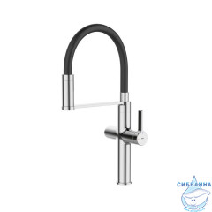 Смеситель для кухни Iddis Ikon IKNSBFFi05 (хром/черный)