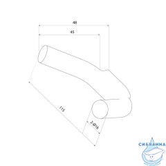 Крючок Iddis Лайн LMLINS20Bi41 (черный матовый)