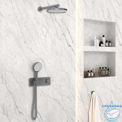 Душевая система Vincea 260 1 режим VSFW-422T2GM (вороненая сталь)