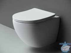 Унитаз подвесной безободковый Ceramicanova Metropol Rimless CN4002 с сиденьем быстросъемным Soft Close (микролифт)