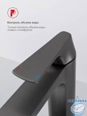 Смеситель для раковины Raglo R07.15.09 (графит)