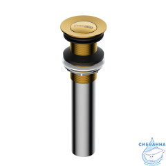 Донный клапан для раковины Wasserkraft A252 (золото матовое)