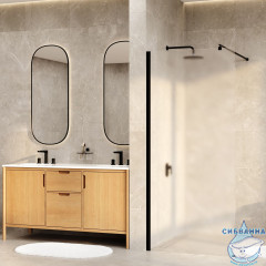 Рур (Rur)  Душевое ограждение 30W46MB-MG