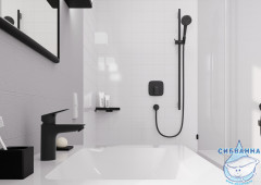 Смеситель для раковины Hansgrohe Logis 71107670 (черный матовый)