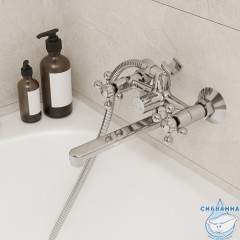 Смеситель для ванны Milardo Duplex DUPSB02M02 с душевым гарнитуром (хром)