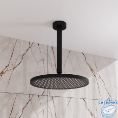 Держатель верхнего душа Iddis Optima Home OPH20BRi61 20 см (черный матовый)