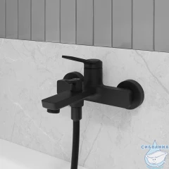  Смеситель для ванны Iddis Parker PARBL02i02WA (черный матовый ) 